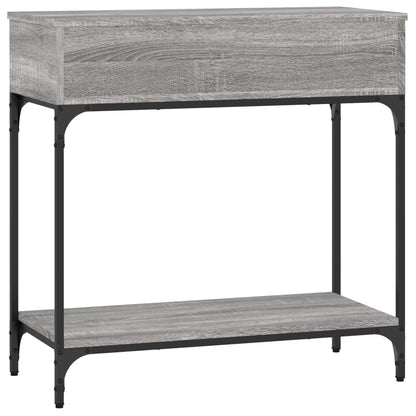 vidaXL Console Table Grey Sonoma 75x34,5x75 cm Engineered Wood 5