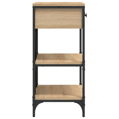 vidaXL Console Table Sonoma Oak 75x34.5x75 cm Engineered Wood 6