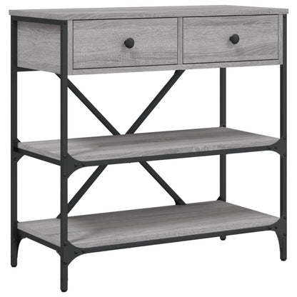 Console Table 75x34,5x75 cm Engineered Wood Grey sonoma