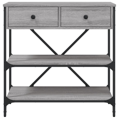 Console Table 75x34,5x75 cm Engineered Wood Grey sonoma