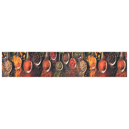 vidaXL Kitchen Rug Washable Spoon & Spices 60x300 cm Velvet 2