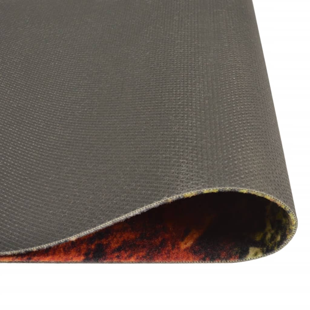 vidaXL Kitchen Rug Washable Spoon & Spices 60x300 cm Velvet 4
