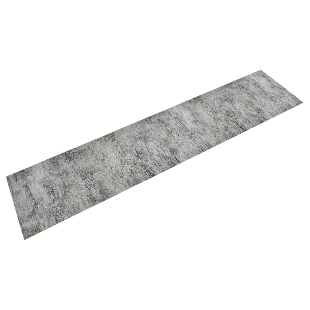 vidaXL Kitchen Rug Washable Beton 60x300 cm Velvet 1