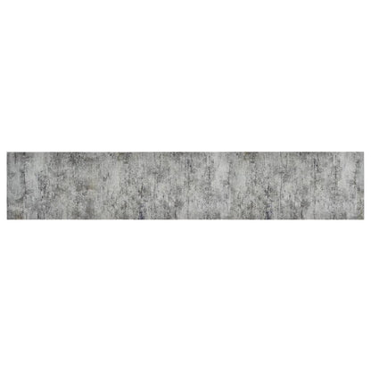 vidaXL Kitchen Rug Washable Beton 60x300 cm Velvet 2