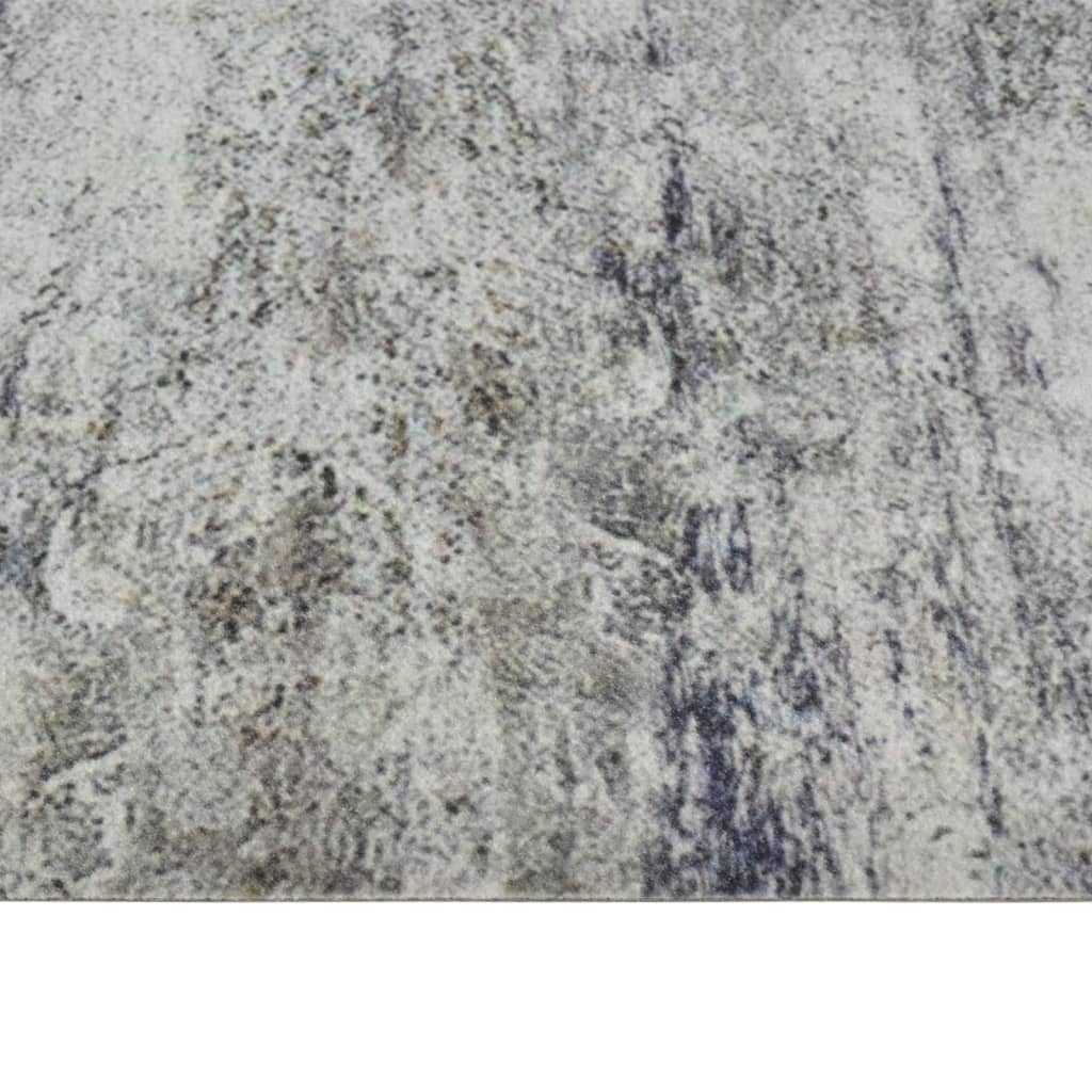 vidaXL Kitchen Rug Washable Beton 60x300 cm Velvet 4
