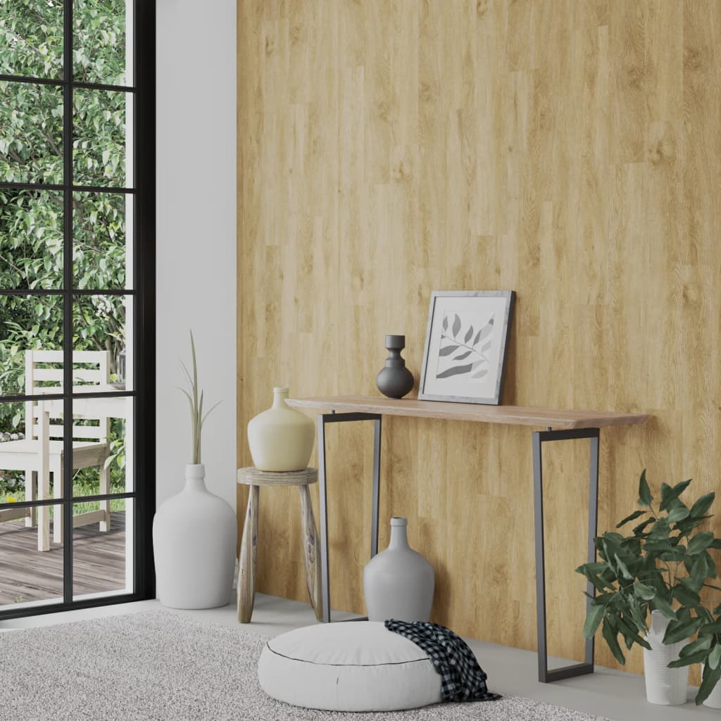 vidaXL Wall Panels Wood Look Brown PVC 4,12 m² 3