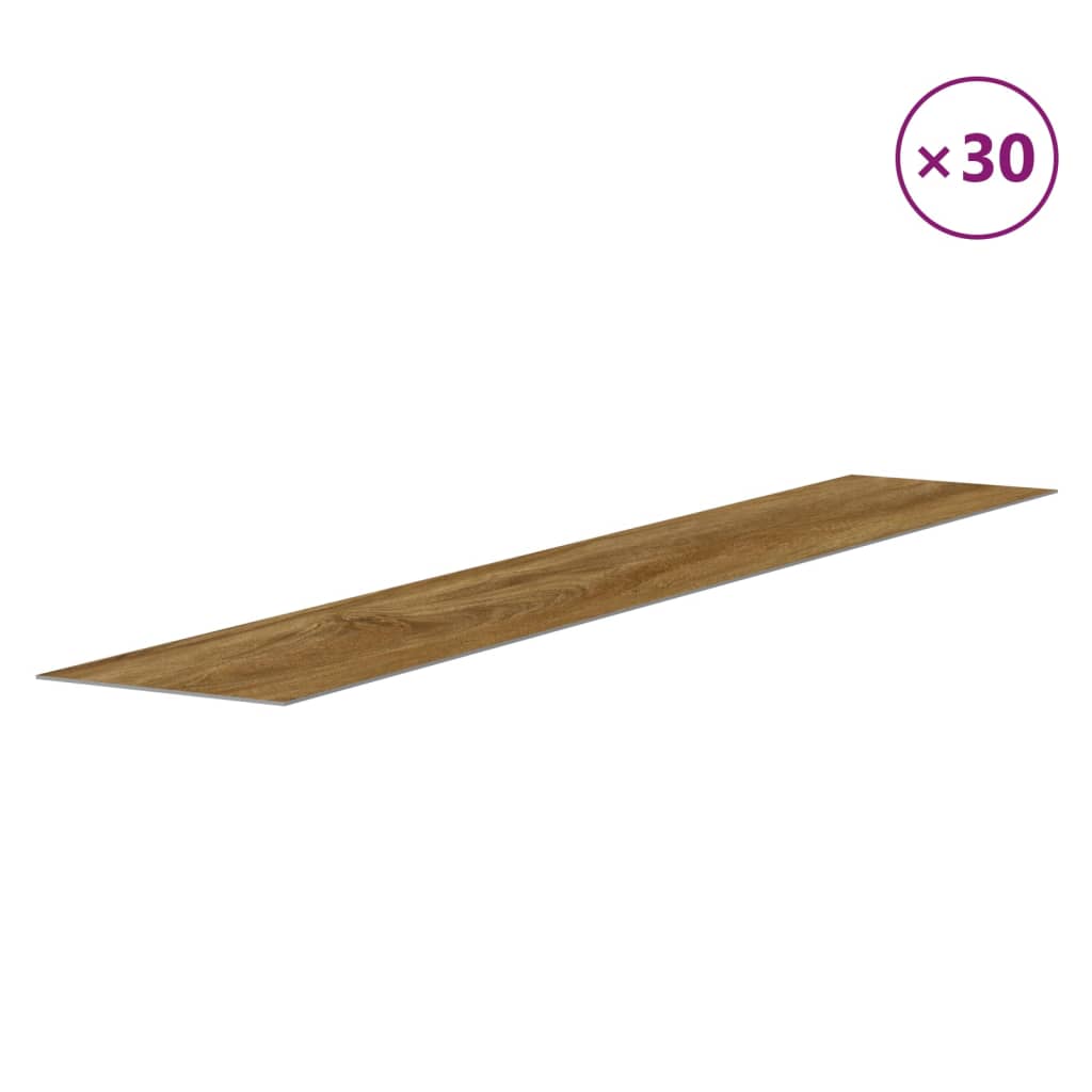 vidaXL Wall Panels Wood Look Brown PVC 4,12 m² 4