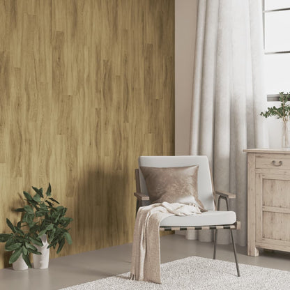vidaXL Wall Panels Wood Look Brown PVC 4,12 m² 1
