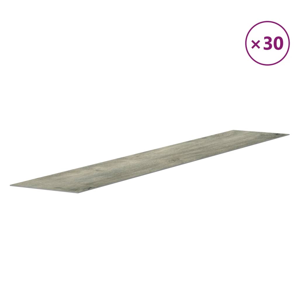 vidaXL Wall Panels Wood Look Grey PVC 4,12 m² 4