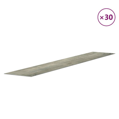 vidaXL Wall Panels Wood Look Grey PVC 4,12 m² 4