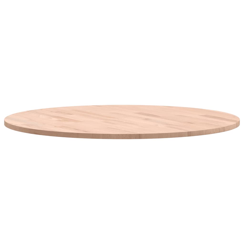 vidaXL Table Top Ø70x1.5 cm Round Solid Wood Beech 5