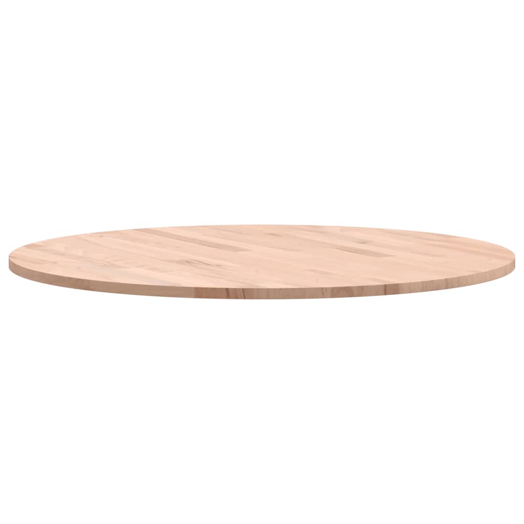 vidaXL Table Top Ø70x1.5 cm Round Solid Wood Beech 6