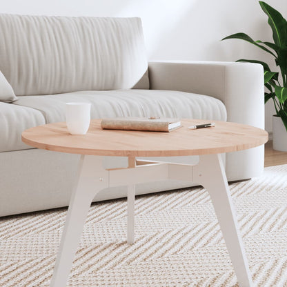 vidaXL Table Top Ø70x1.5 cm Round Solid Wood Beech 1