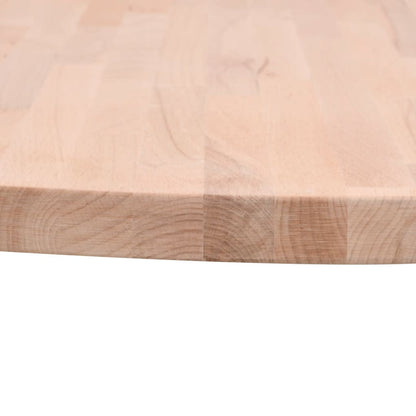 vidaXL Table Top Ø50x4 cm Round Solid Wood Beech 3