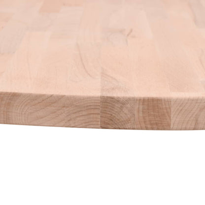 vidaXL Table Top Ø60x4 cm Round Solid Wood Beech 3