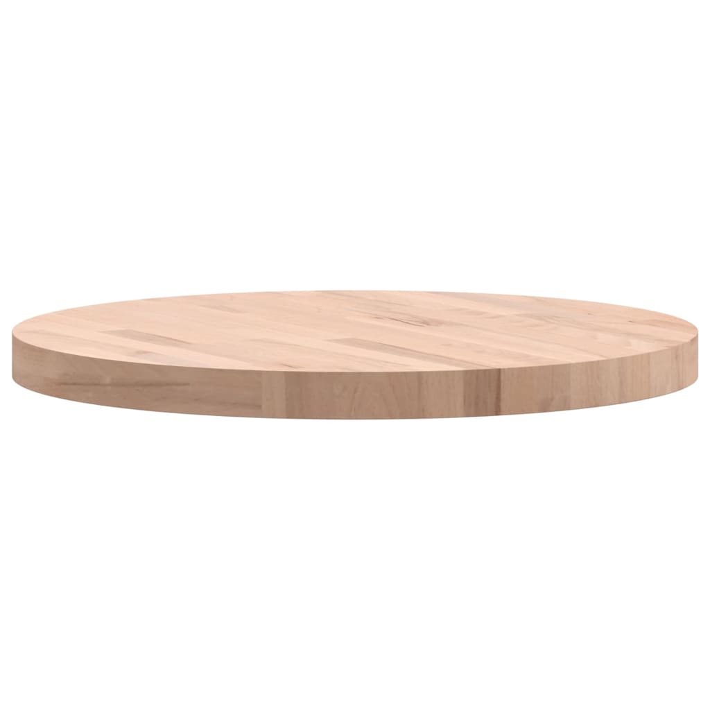 vidaXL Table Top Ø60x4 cm Round Solid Wood Beech 5