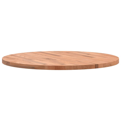 vidaXL Table Top Ø70x2.5 cm Round Solid Wood Beech 2