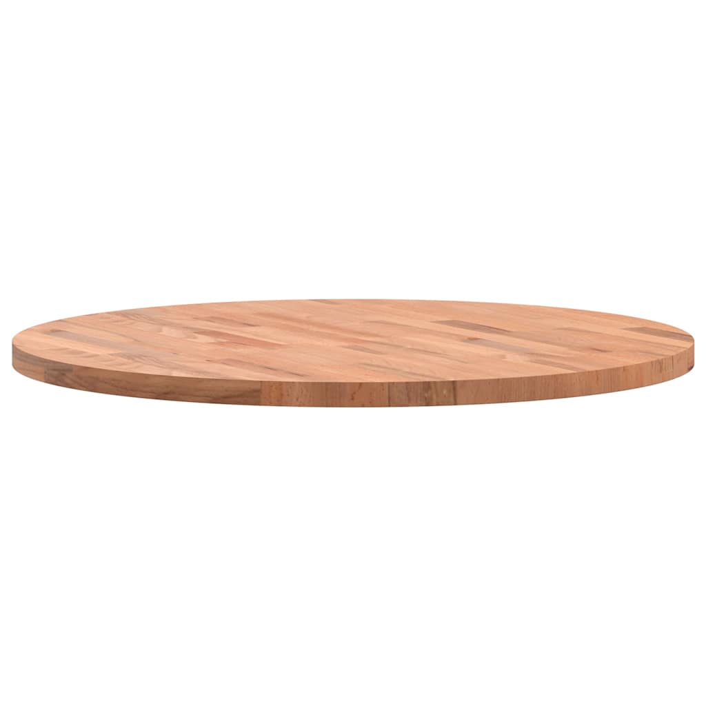 vidaXL Table Top Ø70x2.5 cm Round Solid Wood Beech 6