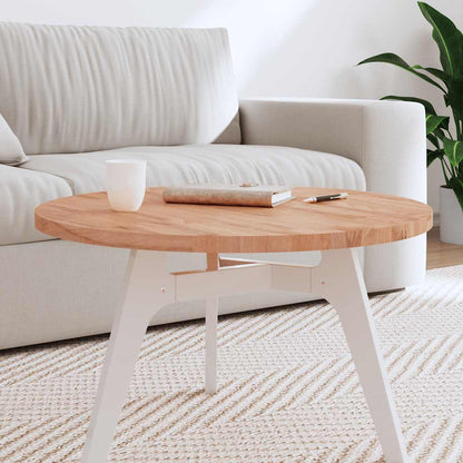 vidaXL Table Top Ø70x2.5 cm Round Solid Wood Beech 1