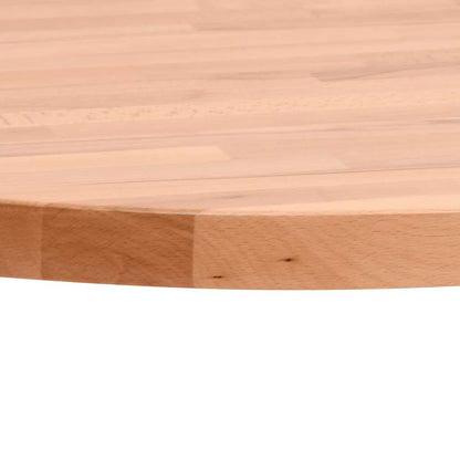vidaXL Table Top Ø50x4 cm Round Solid Wood Beech 4