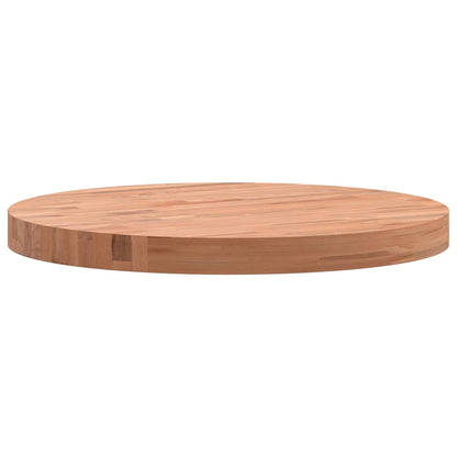 vidaXL Table Top Ø50x4 cm Round Solid Wood Beech 6