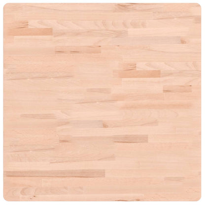 vidaXL Table Top 70x70x2.5 cm Square Solid Wood Beech 2