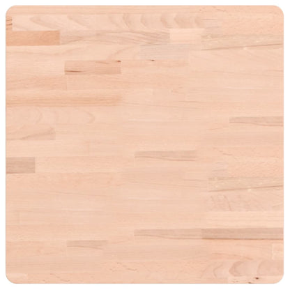 vidaXL Table Top 50x50x4 cm Square Solid Wood Beech 2