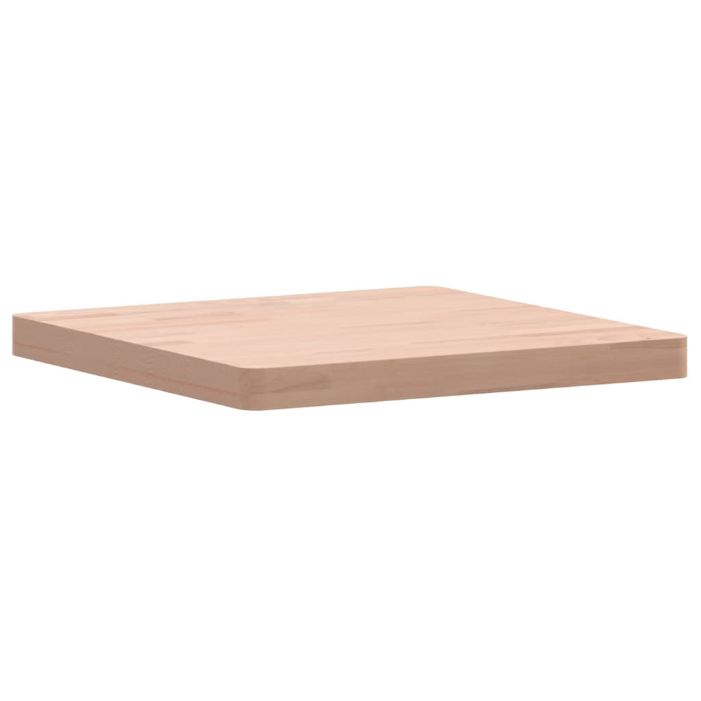 vidaXL Table Top 50x50x4 cm Square Solid Wood Beech 3