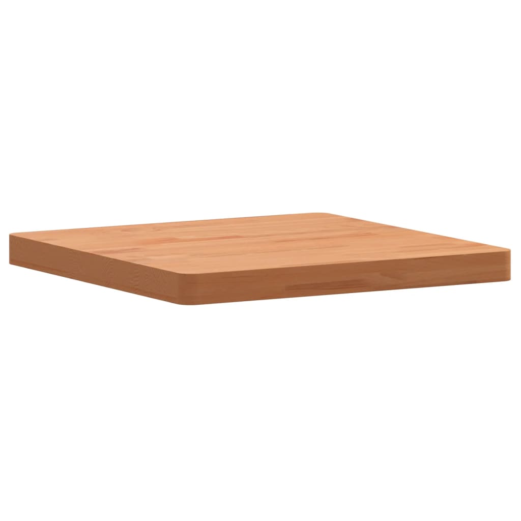 vidaXL Table Top 50x50x4 cm Square Solid Wood Beech 4