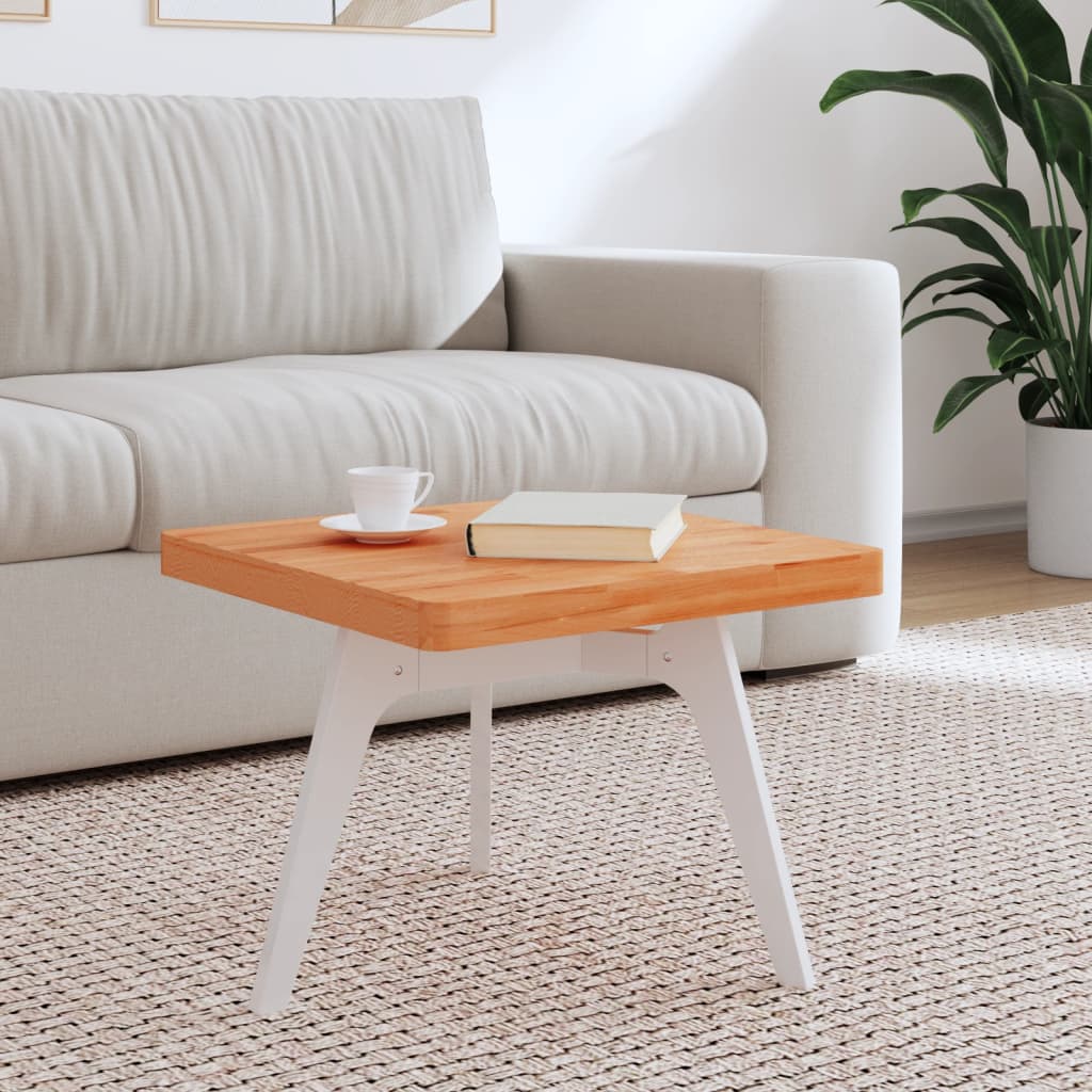 vidaXL Table Top 50x50x4 cm Square Solid Wood Beech 1