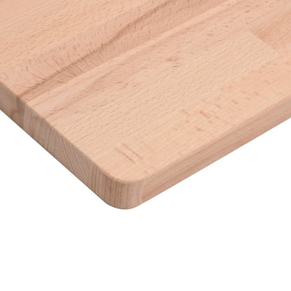 vidaXL Bathroom Countertop 100x60x1.5 cm Solid Wood Beech 6