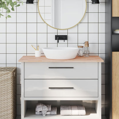 vidaXL Bathroom Countertop 100x60x1.5 cm Solid Wood Beech 1