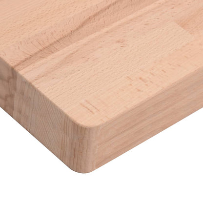 vidaXL Bathroom Countertop 60x40x4 cm Solid Wood Beech 6