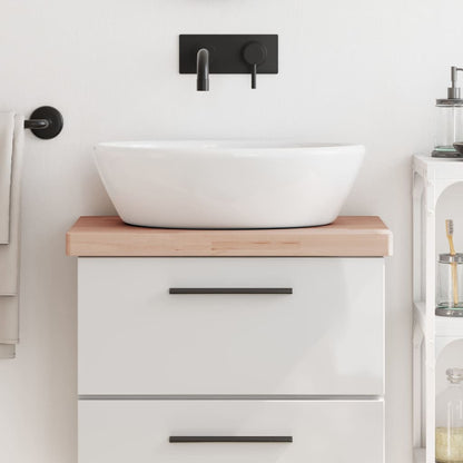 vidaXL Bathroom Countertop 60x40x4 cm Solid Wood Beech 1