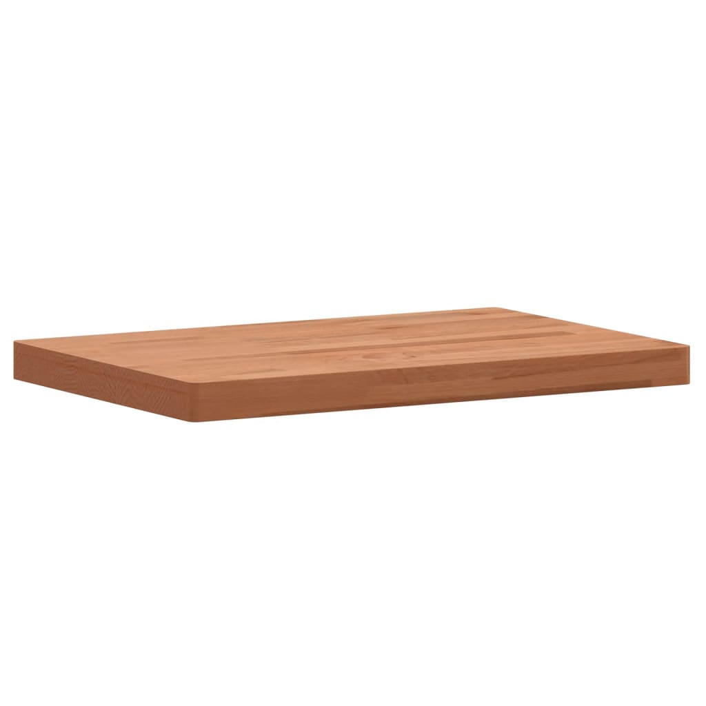 vidaXL Bathroom Countertop 60x40x4 cm Solid Wood Beech 3
