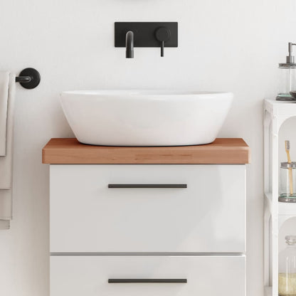 vidaXL Bathroom Countertop 60x40x4 cm Solid Wood Beech 1