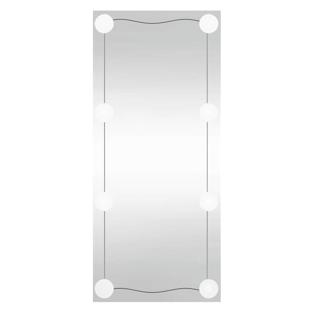 vidaXL Wall Mirror with LED Lights 40x80 cm Glass Rectangle 2