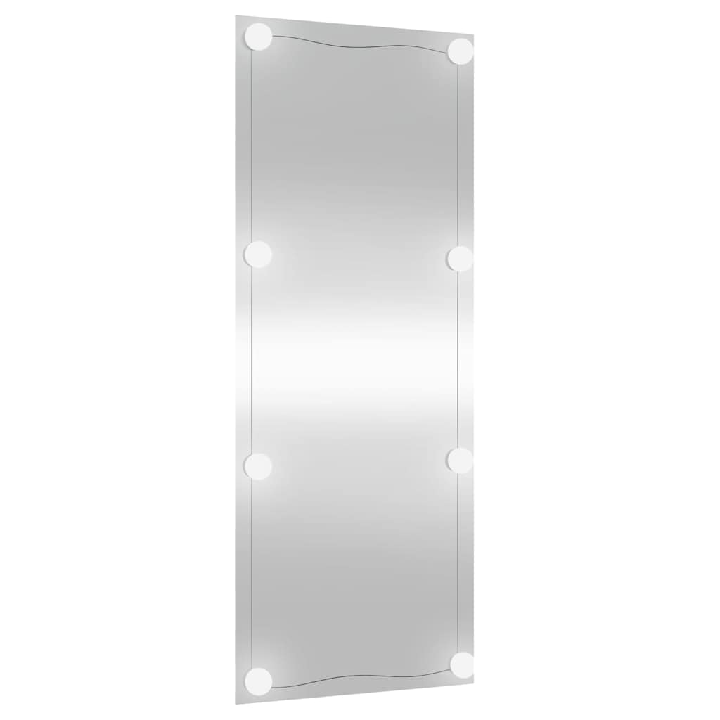 vidaXL Wall Mirror with LED Lights 40x100 cm Glass Rectangle 4
