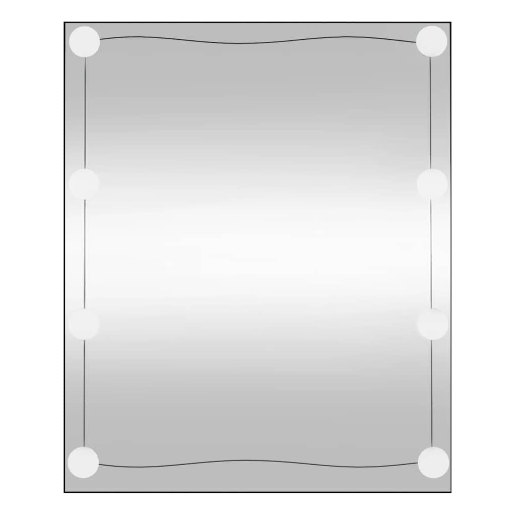 Wall Mirror with LED Lights Glass Rectangle