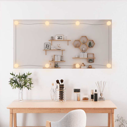 Wall Mirror with LED Lights Glass Rectangle With leds 50 x 100 cm