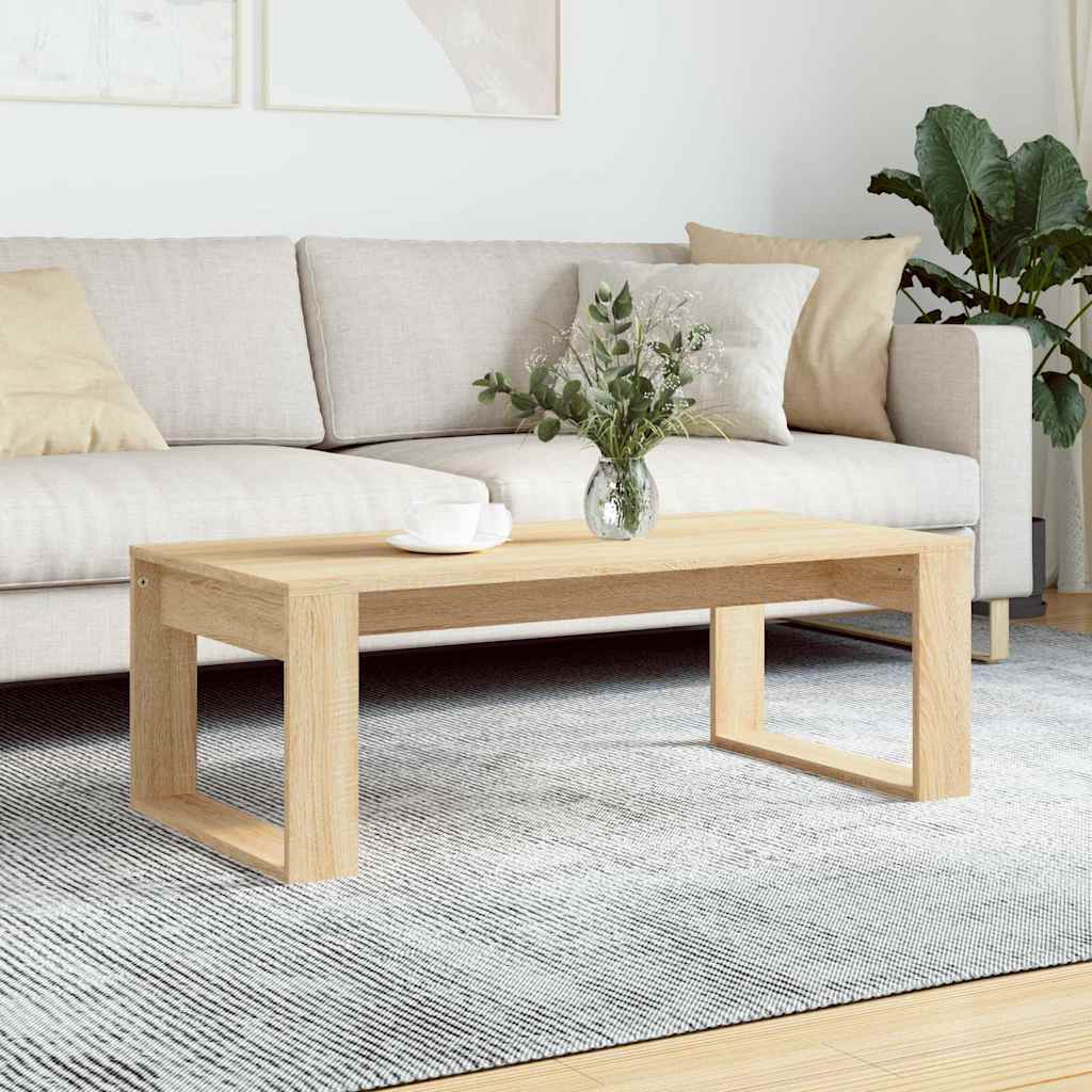 vidaXL Coffee Table | Sonoma oak | Engineered wood | 102 x 50 x 35 cm 1