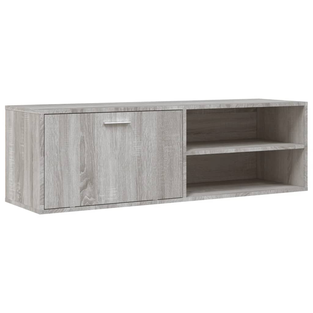 vidaXL TV Cabinet Grey Sonoma 120x34x37 cm Engineered Wood 2