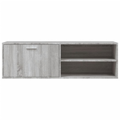 vidaXL TV Cabinet Grey Sonoma 120x34x37 cm Engineered Wood 4