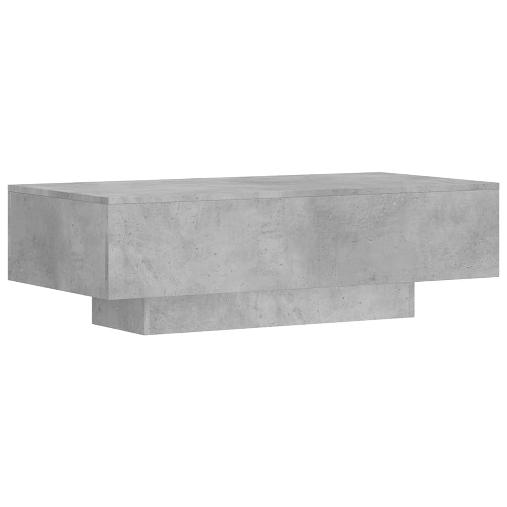 vidaXL Coffee Table Concrete Grey 100x49.5x31 cm Engineered Wood 2