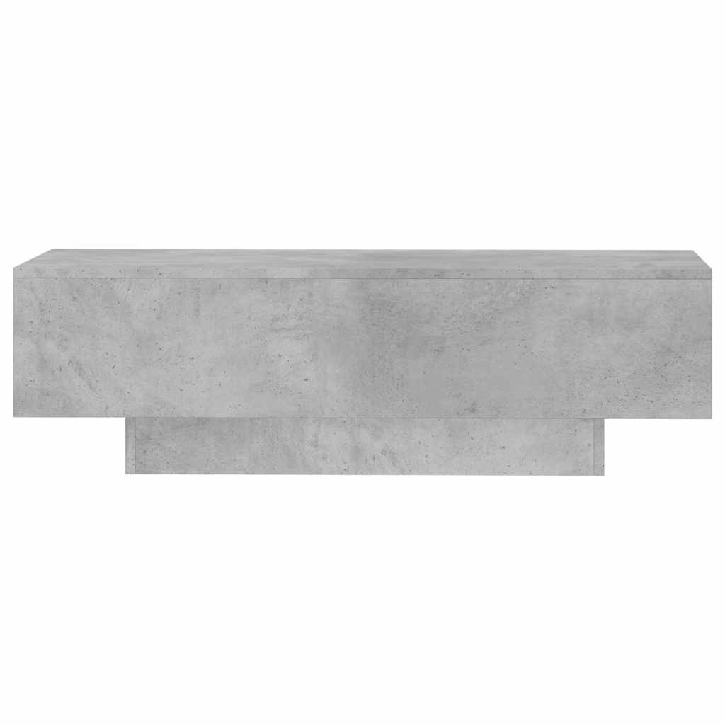 vidaXL Coffee Table Concrete Grey 100x49.5x31 cm Engineered Wood 4