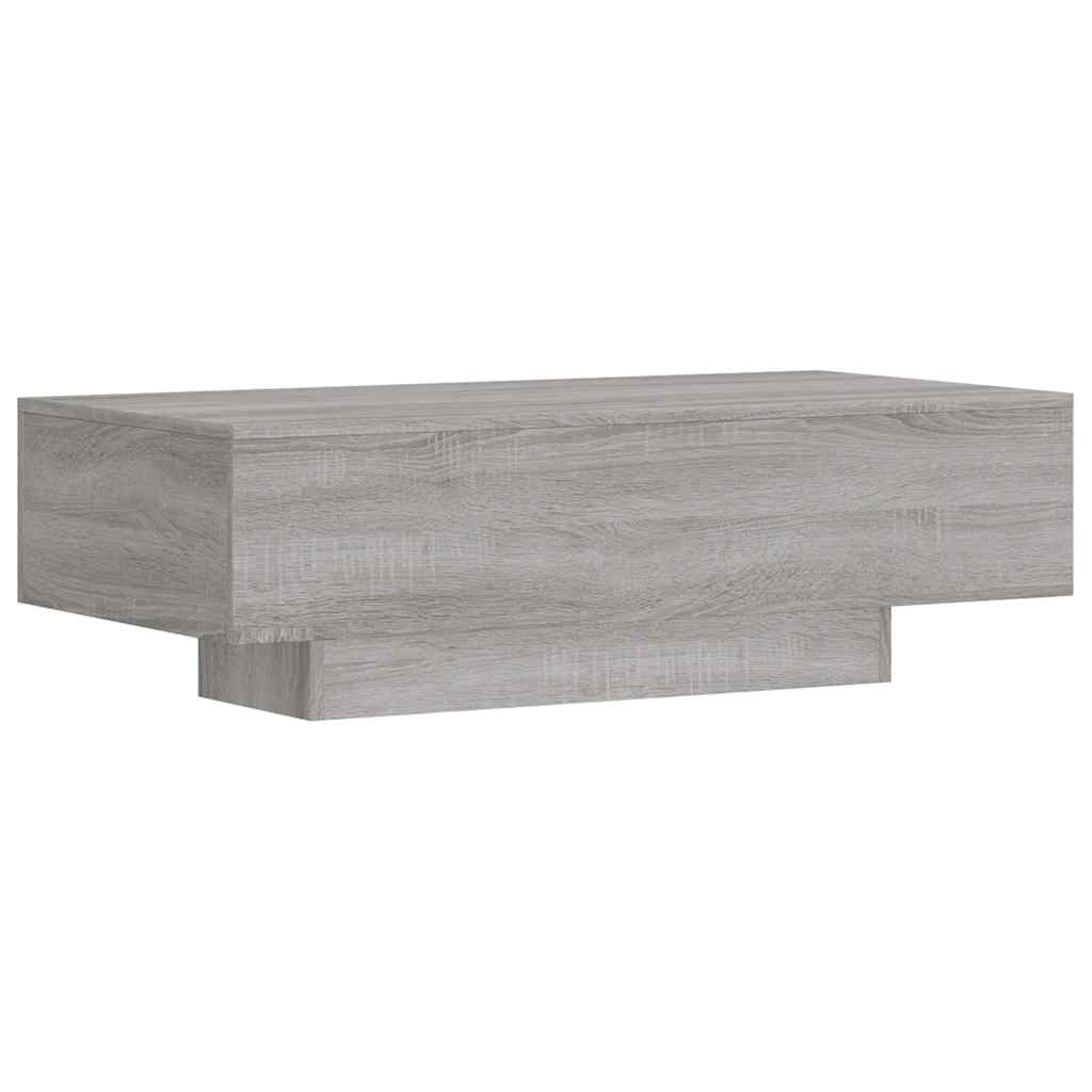 vidaXL Coffee Table Grey Sonoma 100x49.5x31 cm Engineered Wood 2