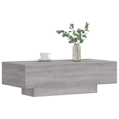 vidaXL Coffee Table Grey Sonoma 100x49.5x31 cm Engineered Wood 3