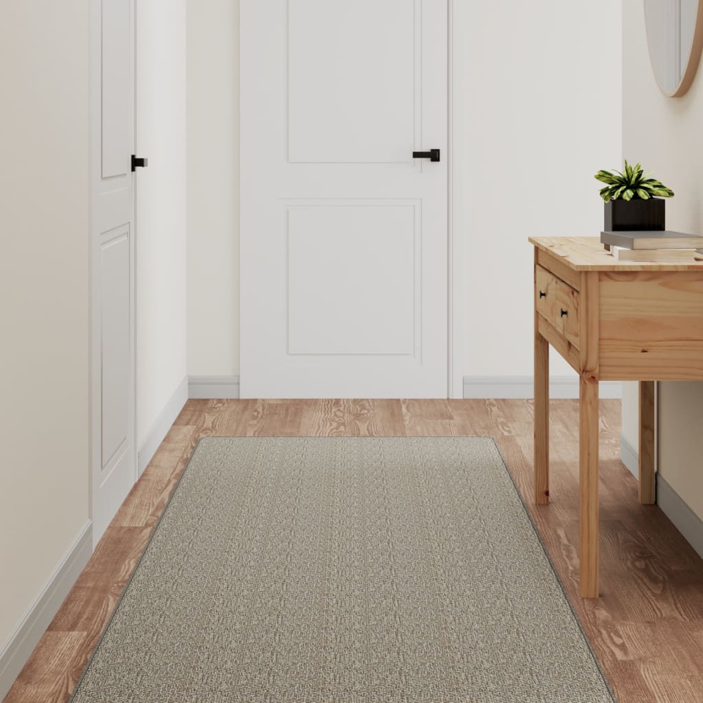 vidaXL Carpet Runner Sisal Look Platina 80x300 cm 1