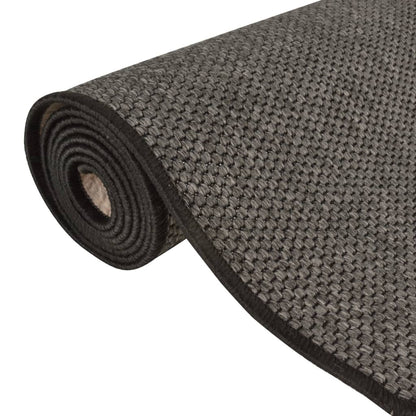 vidaXL Carpet Runner Sisal Look Anthracite 80x250 cm 5