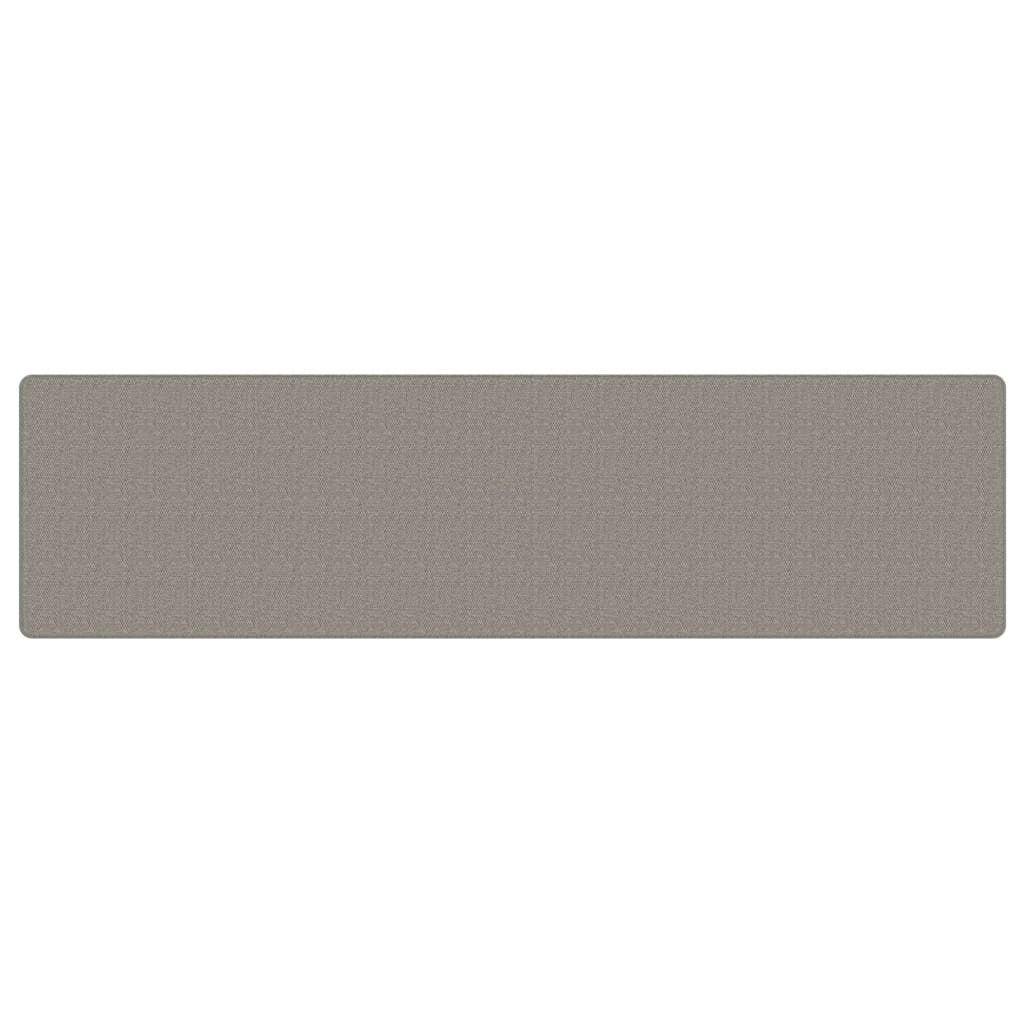 Carpet Runner Sisal Look Width 80 cm Silver 300 cm